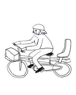 ride 'n cry
(at this point i have accepted that i will never truly know what a bike looks like. and i started out thinking this would be a sketch only, but it looks just as disjointed and terrible as i have felt recently, so why the hell not)