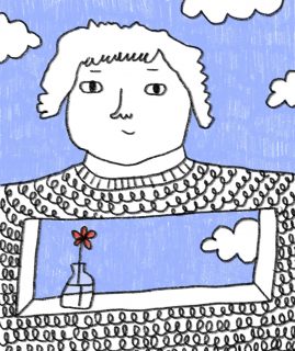 ich hab jetzt so einen instagram blocker auf dem handy und seitdem zeichne ich manchmal einfach so irgendwas, who knew dass das geht! 🌷☁️